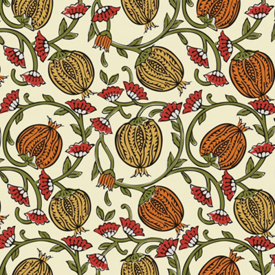 I Love Wallpaper Pomegranate Passion Wallpaper In Cream from B&Q
