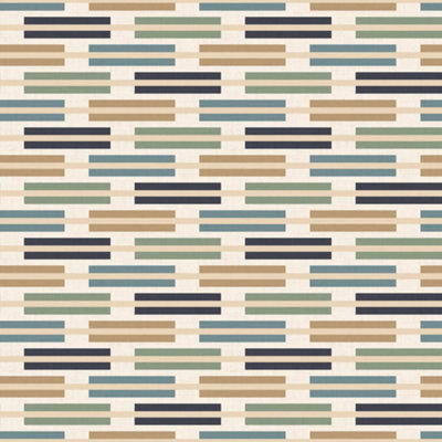 I Love Wallpaper Staggered Stripe Wallpaper In Cool Tones from B&Q