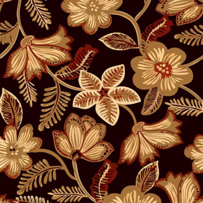 B&Q -  Dark Romance Wallpaper In Gold On Black