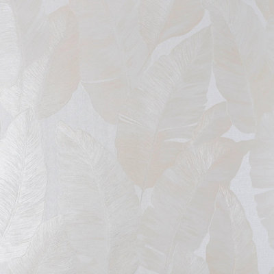 B&Q -  Sample Of Lavinia Wallpaper In Ivory And Cream