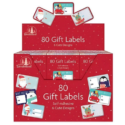 HSD Red Cute Design Christmas Stickers 80PkPerfect For Holiday CraftsChristmas & Party Decorations from B&Q