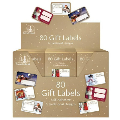 HSD Gold Traditional Design Christmas Stickers 80PkPerfect For Holiday CraftsChristmas & Party Decorations from B&Q