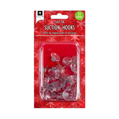 HSD Suction Hooks 38mm12Pcs For Hanging Christmas & Party Decorations On Windows & Smooth Surfaces from B&Q