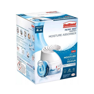 Unibond Aero 360 Compact Moisture Absorber (5 Pack)SilentElectric-Free Dehumidifier For Rooms from B&Q