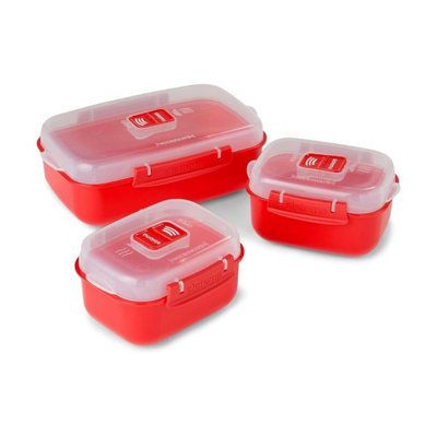 Sistema Lunch Box Set2 Small (525Ml) + 1 Large (1.25L)Bpa-FreeMicrowaveFreezer & Dishwasher Safe from B&Q