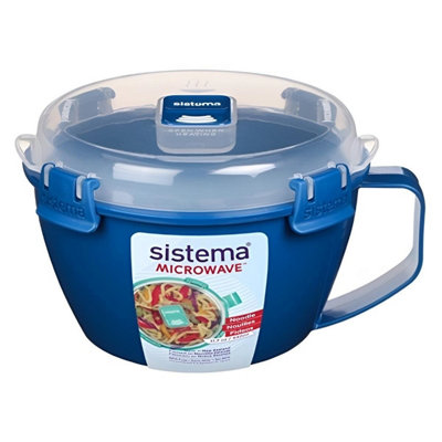 Sistema Microwave Blue Medium Soup Mug 940MlBpa-Free & Eco-Friendly from B&Q