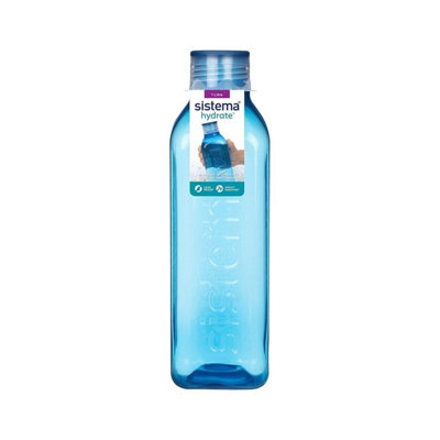 Sistema Blue Square Bottle 1LBpa-FreeDurable & Leakproof Plastic from B&Q