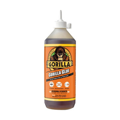 Original Gorilla Glue 1L2 PackStrongWaterproof & Versatile Adhesive For WoodMetal & More from B&Q