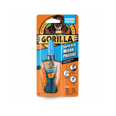 Gorilla Glue Micro Precise 5G12 PackFast-Setting Impact-Tough Adhesive With Precision Applicator from B&Q