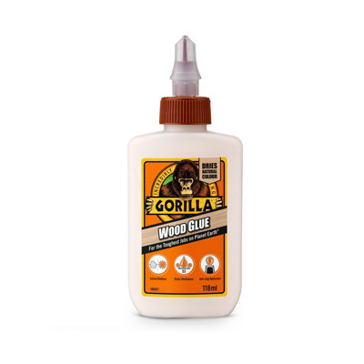 Gorilla Wood Glue 118Ml3 PackStrong Water-Resistant Adhesive For Wood Bonding from B&Q