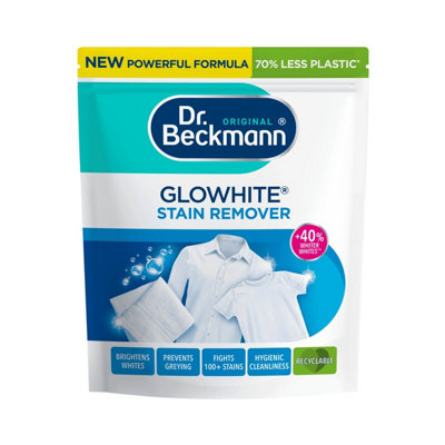 Dr. Beckmann Glowhite Whitening Booster (3 Pack X 400G)Laundry Whitener & Stain RemoverRemoves 100+ StainsIn-Wash Use from B&Q