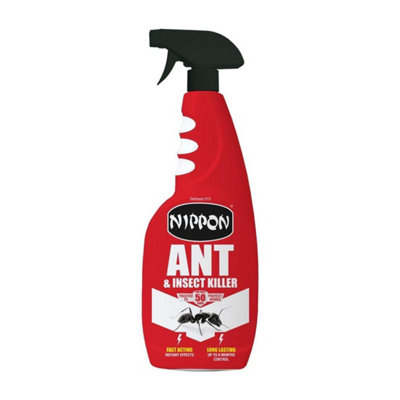 Nippon Ant & Crawling Insect Killer Trigger Spray 750Ml(3 Pack) Ready-To-UseFast-Acting Surface & Residual Treatment from B&Q