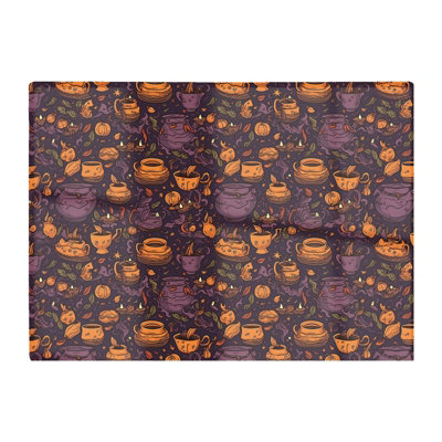 Warren Reed Designer Wicked Witches Bubbling Cauldrons Glass Chopping Board from B&Q