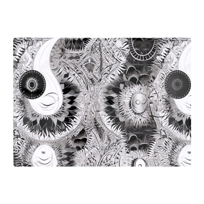 B&Q -  Abstract Moon And Sun Glass Chopping Board