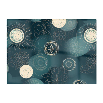 Warren Reed Designer Blue Moon And Sun Glass Chopping Board from B&Q