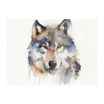 B&Q -  Wolf Watercolour Glass Chopping Board