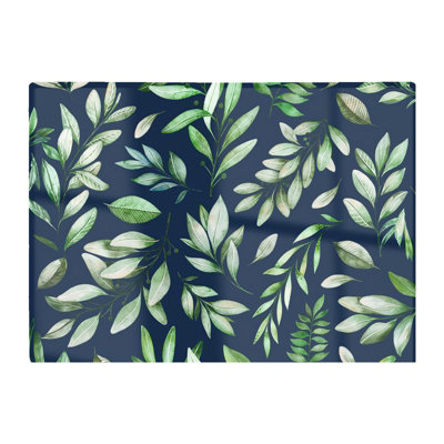 B&Q -  Watercolor Leaves Glass Chopping Board