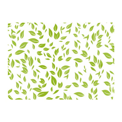 B&Q -  Green Leaves Glass Chopping Board