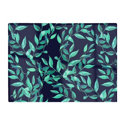 B&Q -  Delicate Green Foliage Glass Chopping Board