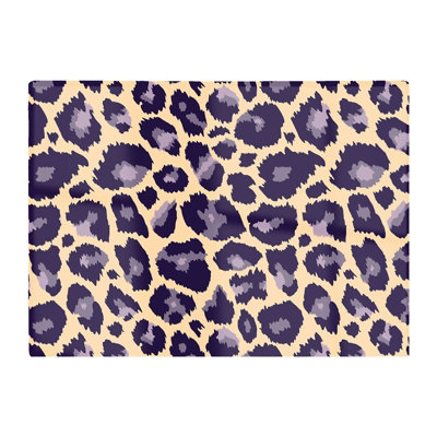 Warren Reed Designer Leopard Print Glass Chopping Board from B&Q