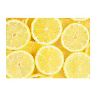 B&Q -  Vibrant Lemons Glass Chopping Board