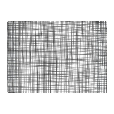 Warren Reed Designer Monochrome Pencil Scribble Glass Chopping Board from B&Q