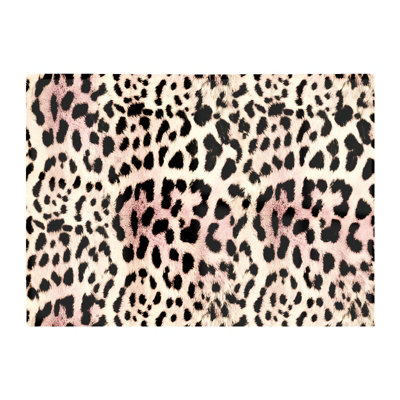 B&Q -  Leopard Hide Glass Chopping Board
