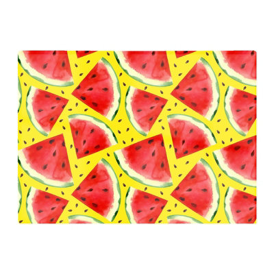 B&Q -  Watermelon Pattern Glass Chopping Board