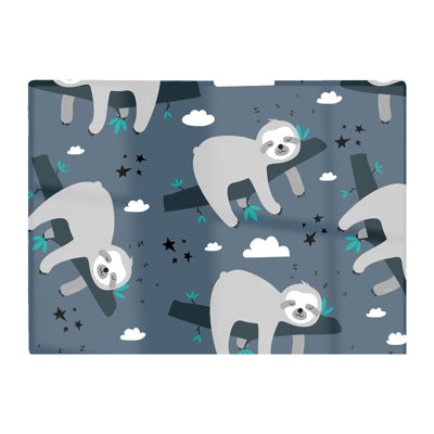 B&Q -  Sleeping Sloth Pattern Glass Chopping Board