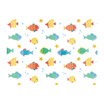B&Q -  Swimming Fish Glass Chopping Board