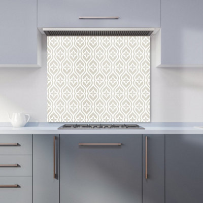 Warren Reed Designer Abstract Ornament Pattern Premium Glass Kitchen Splashback W700mm X H750mm from B&Q