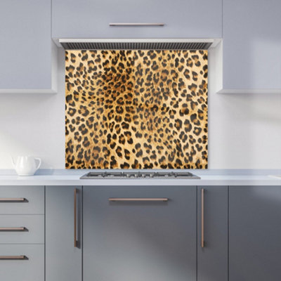 B&Q -  Wild Animal Pattern Premium Glass Kitchen Splashback W900mm X H650mm