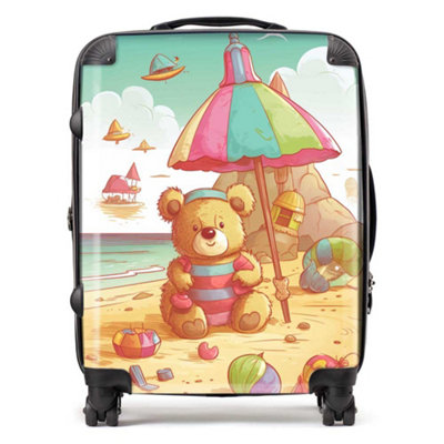 Warren Reed Designer Teddy Bead On A Beach Holiday SuitcaseLarge from B&Q