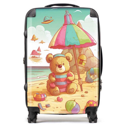 Warren Reed Designer Teddy Bead On A Beach Holiday SuitcaseMedium from B&Q