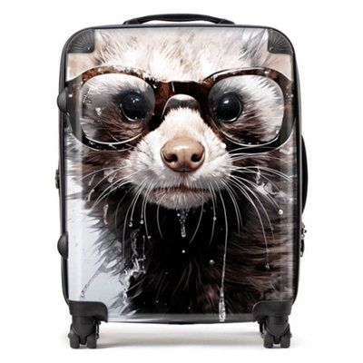 Warren Reed Designer Splashart Ferret SuitcaseLarge from B&Q