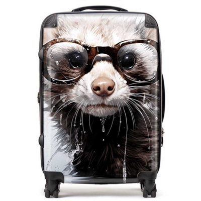 Warren Reed Designer Splashart Ferret SuitcaseMedium from B&Q