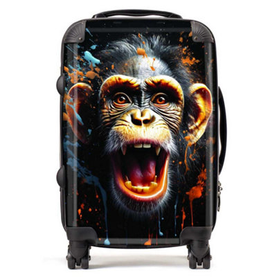 Warren Reed Designer Monkey Face Splashart SuitcaseCabin from B&Q