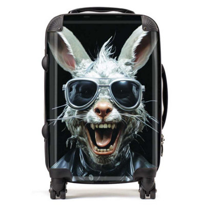 Warren Reed Designer Funky Rabbit Face SuitcaseCabin from B&Q