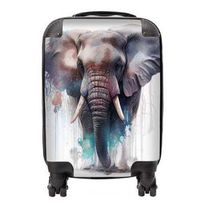Warren Reed Designer Elephant Splashart SuitcaseMini Cabin from B&Q