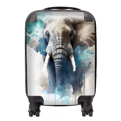 Warren Reed Designer Majestic Elephant Splashart SuitcaseMini Cabin from B&Q