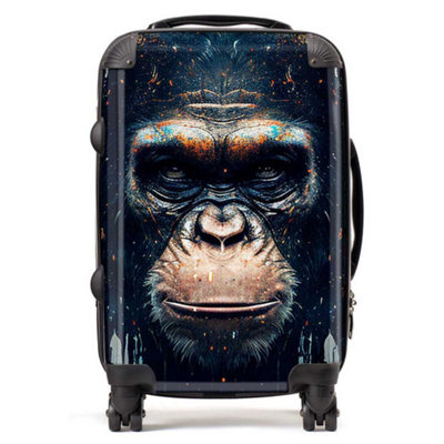 Warren Reed Designer Gorilla Face Splashart SuitcaseCabin from B&Q