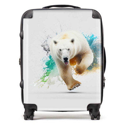 Warren Reed Designer Charging Polar Bear SuitcaseLarge from B&Q
