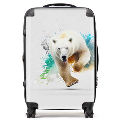 Warren Reed Designer Charging Polar Bear SuitcaseMedium from B&Q