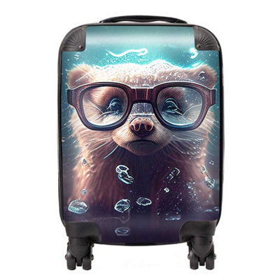 Warren Reed Designer Ferret Splashart Water SuitcaseMini Cabin from B&Q