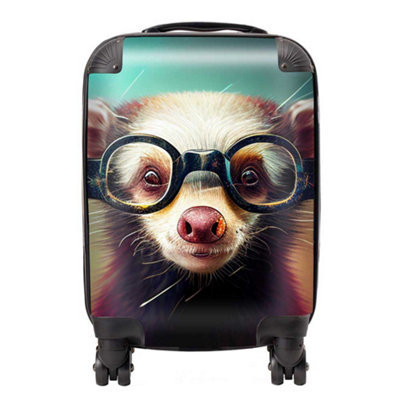 Warren Reed Designer Ferret Splashart SuitcaseMini Cabin from B&Q