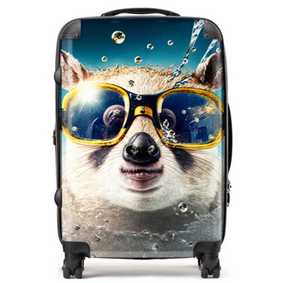 Warren Reed Designer Dormouse Splashart SuitcaseMedium from B&Q