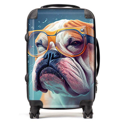 Warren Reed Designer Bulldog Splashart SuitcaseCabin from B&Q