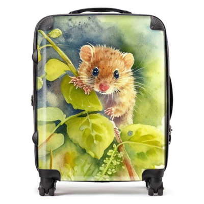Warren Reed Designer Dormouse Watercolour SuitcaseLarge from B&Q