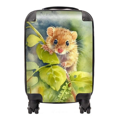 Warren Reed Designer Dormouse Watercolour SuitcaseMini Cabin from B&Q