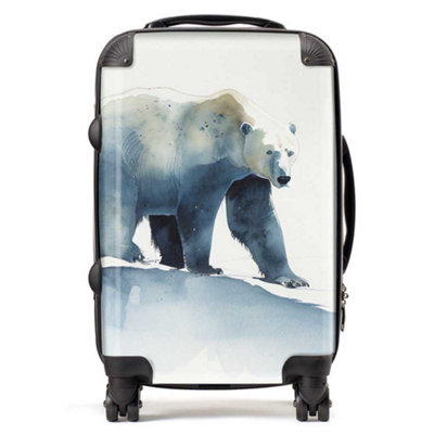 Warren Reed Designer Polar Bear Watercolour SuitcaseCabin from B&Q
